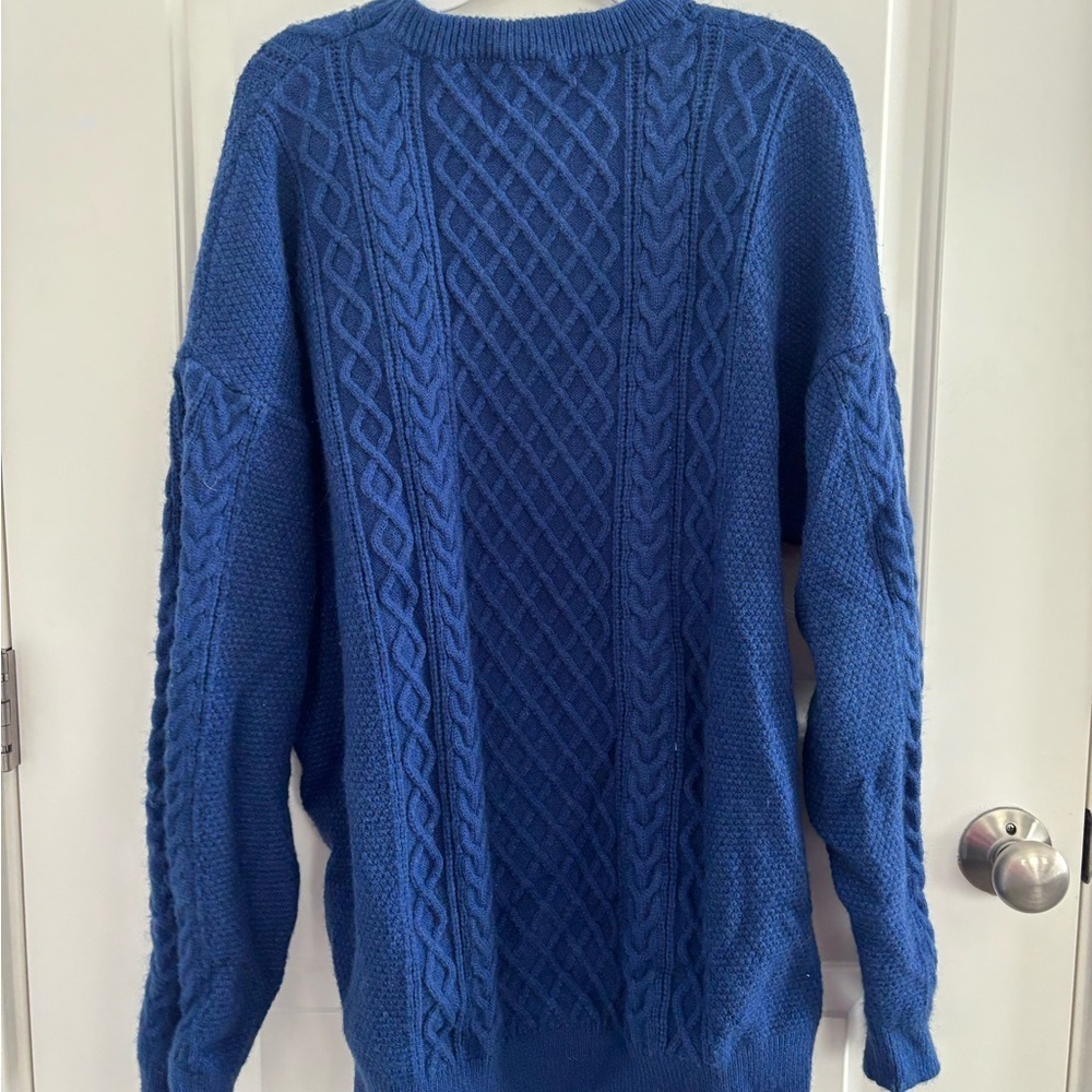 Aelfric Eden Blue Cable Knit Sweater - Picture 9 of 10